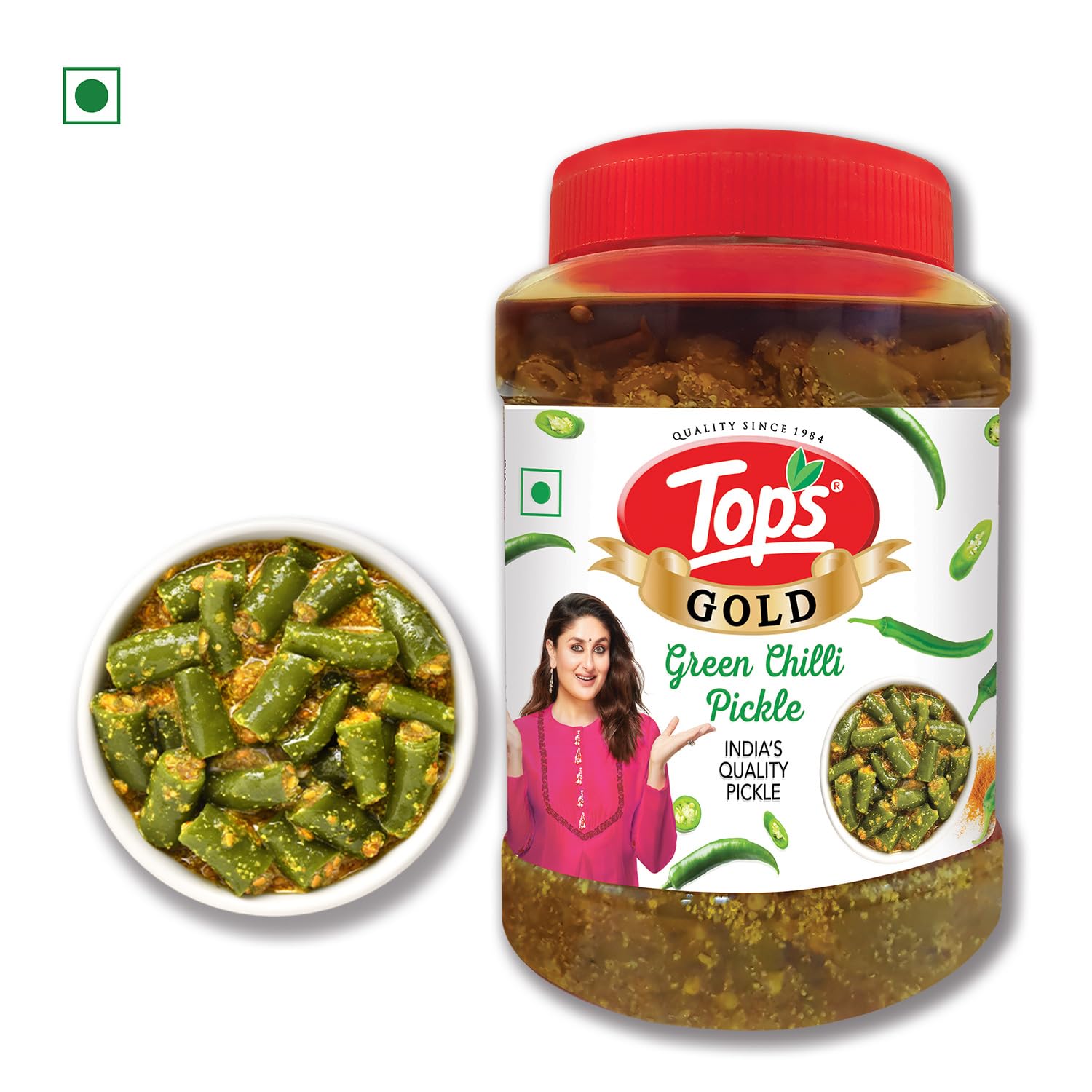 Tops Green Chili Pickle 900 G