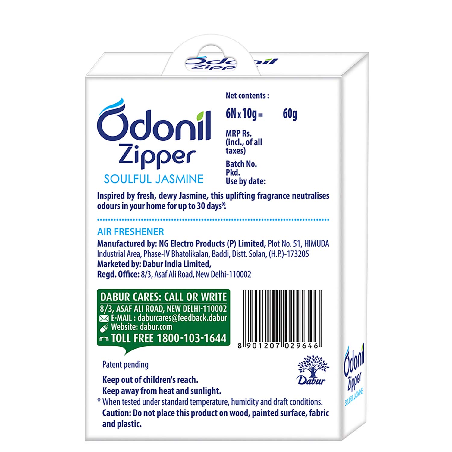 Odonil Zipper Jasmine 10 G