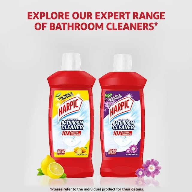 Harpic Bathroom Cleaner 1Ltr Floral Lemon