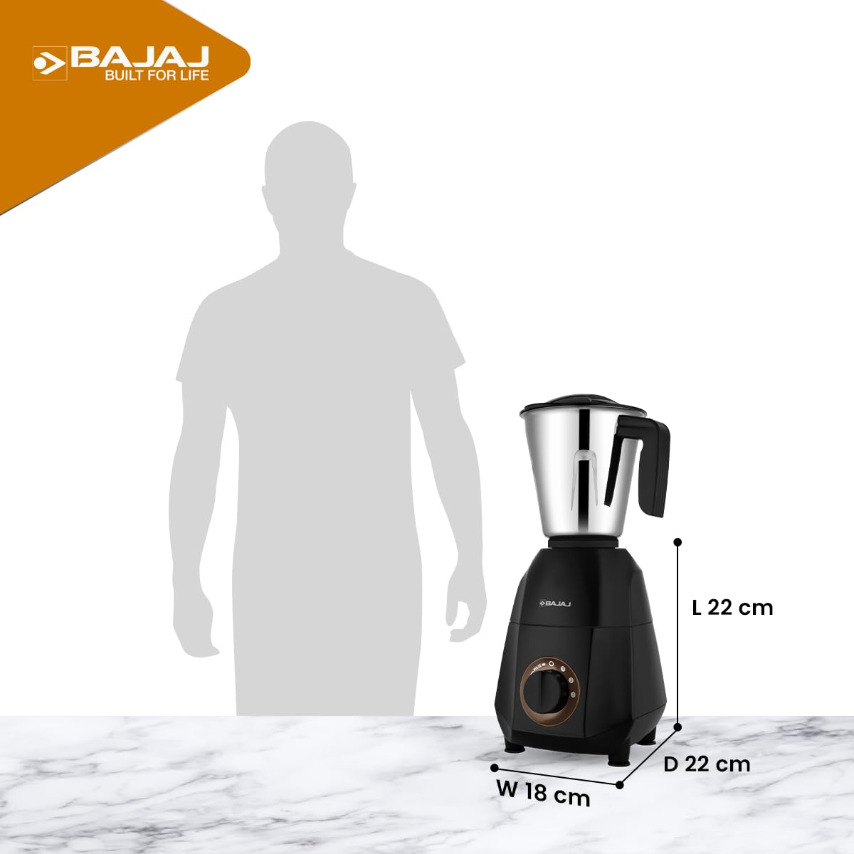 Bajaj Ninja Series Quartz 750W Mixer Grinder