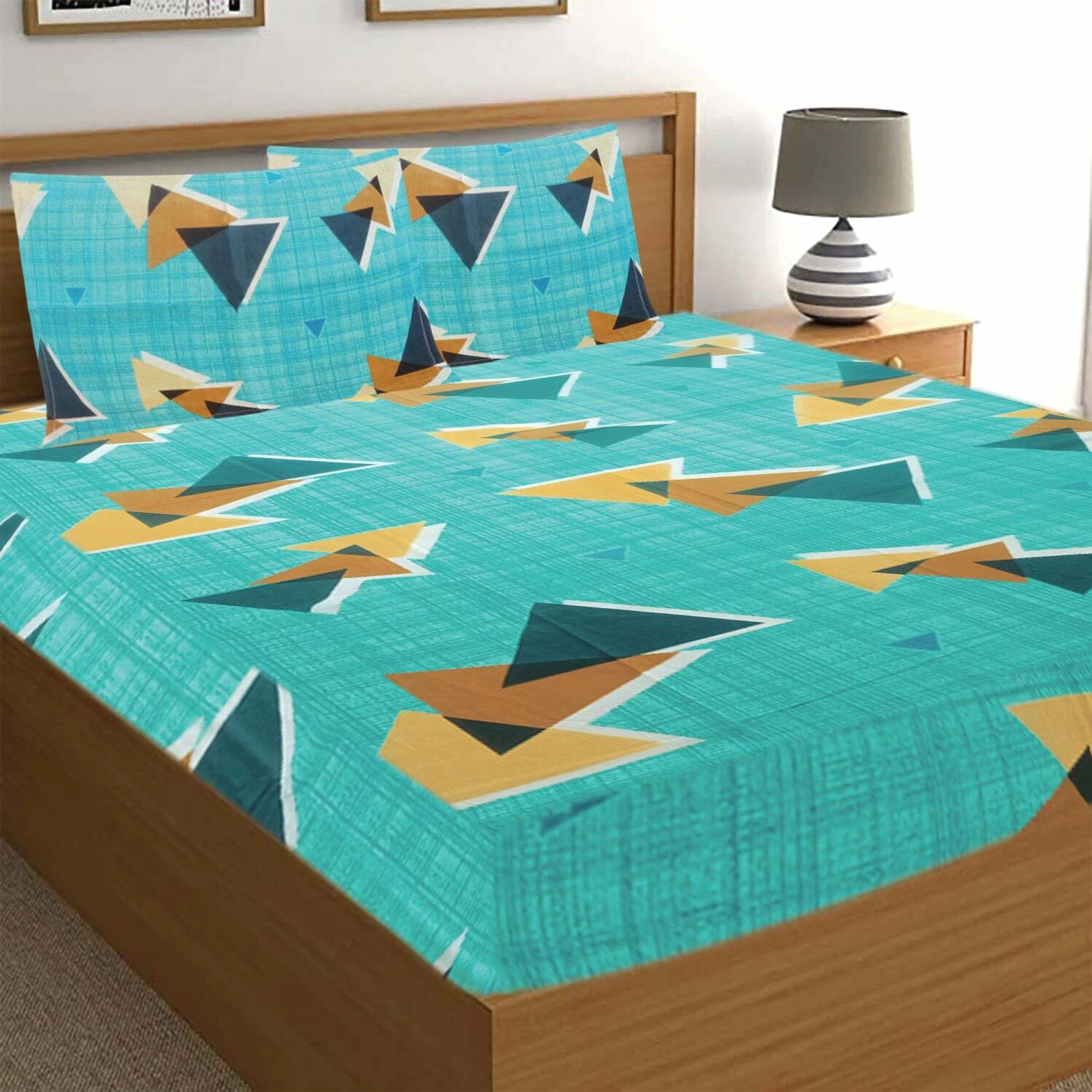 TT Bed Sheet Doubble Bed With Pillow Cover