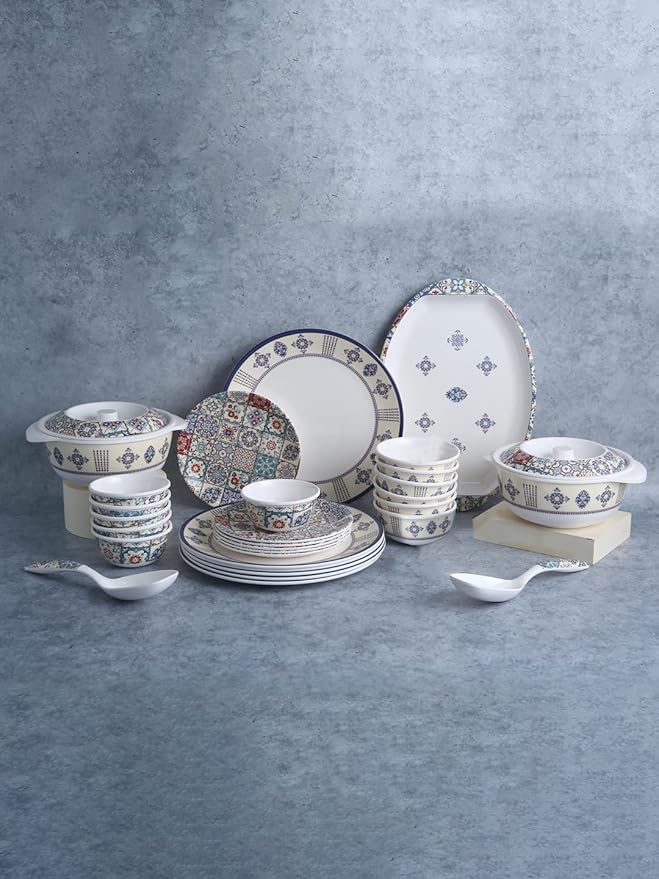 Wonderchef Venice Dinner Set Of 31 Pcs Assorted