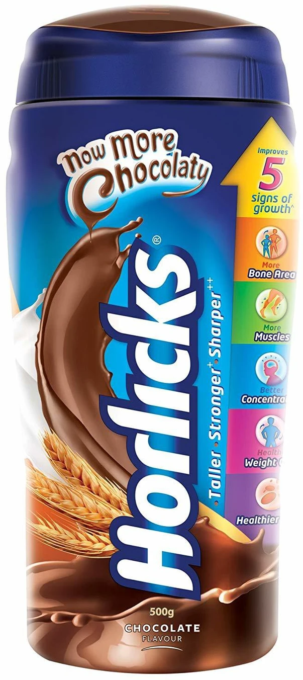 Chocolate Horlicks 500Gms Bib