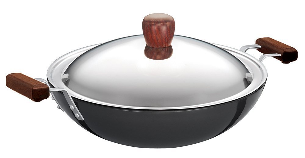 Futura Hard Anodised Deep Fry Pan With Lid 3.75 Litre