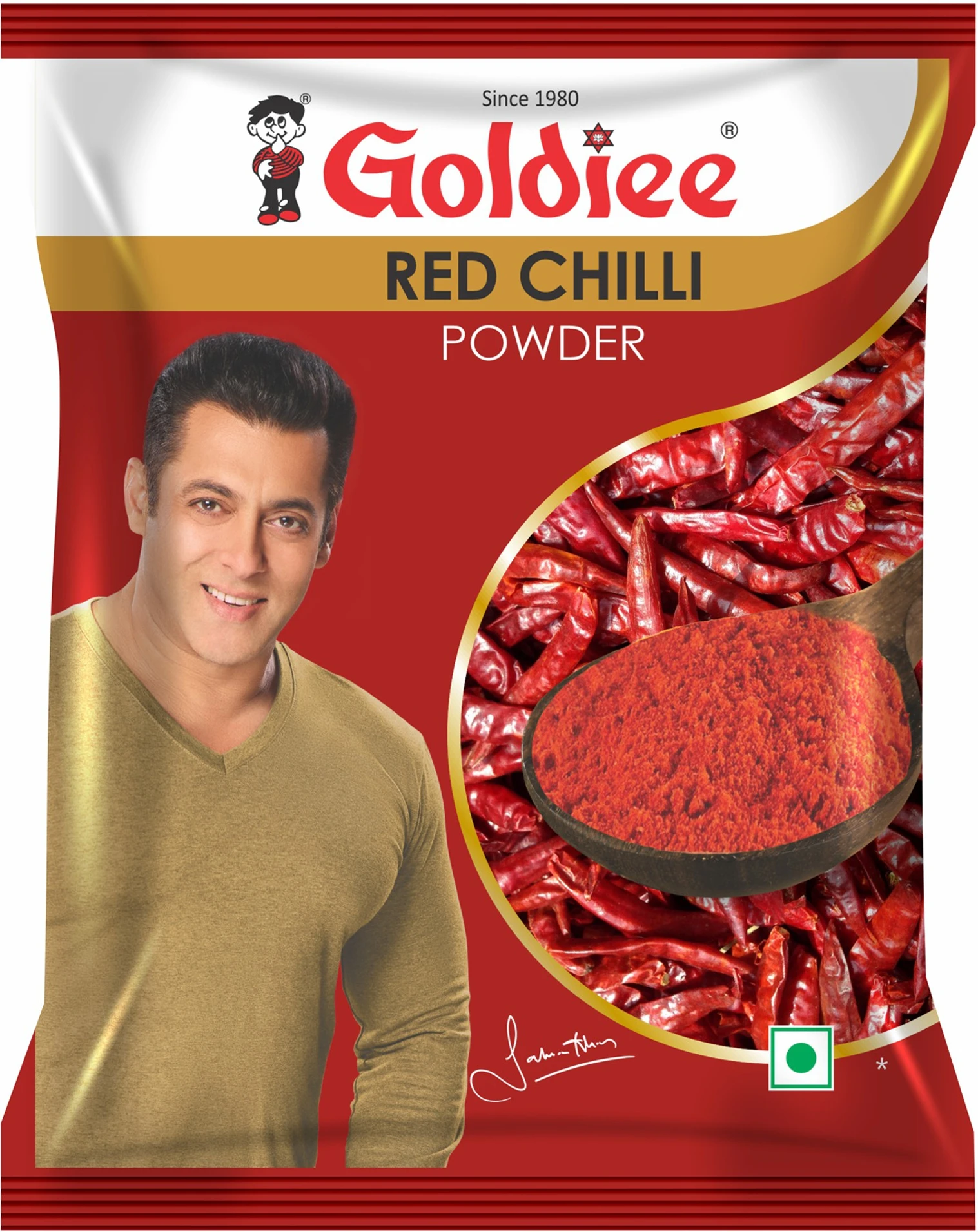 Goldiee Red Chilli Powder Pouch 200G Gs