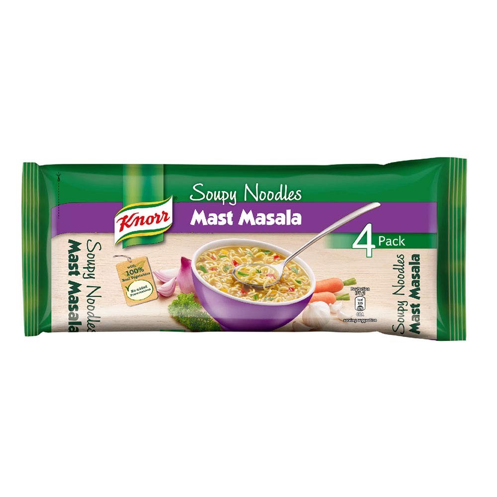 Knorr Soupy Noodles Mast Masala 4Pk 280G
