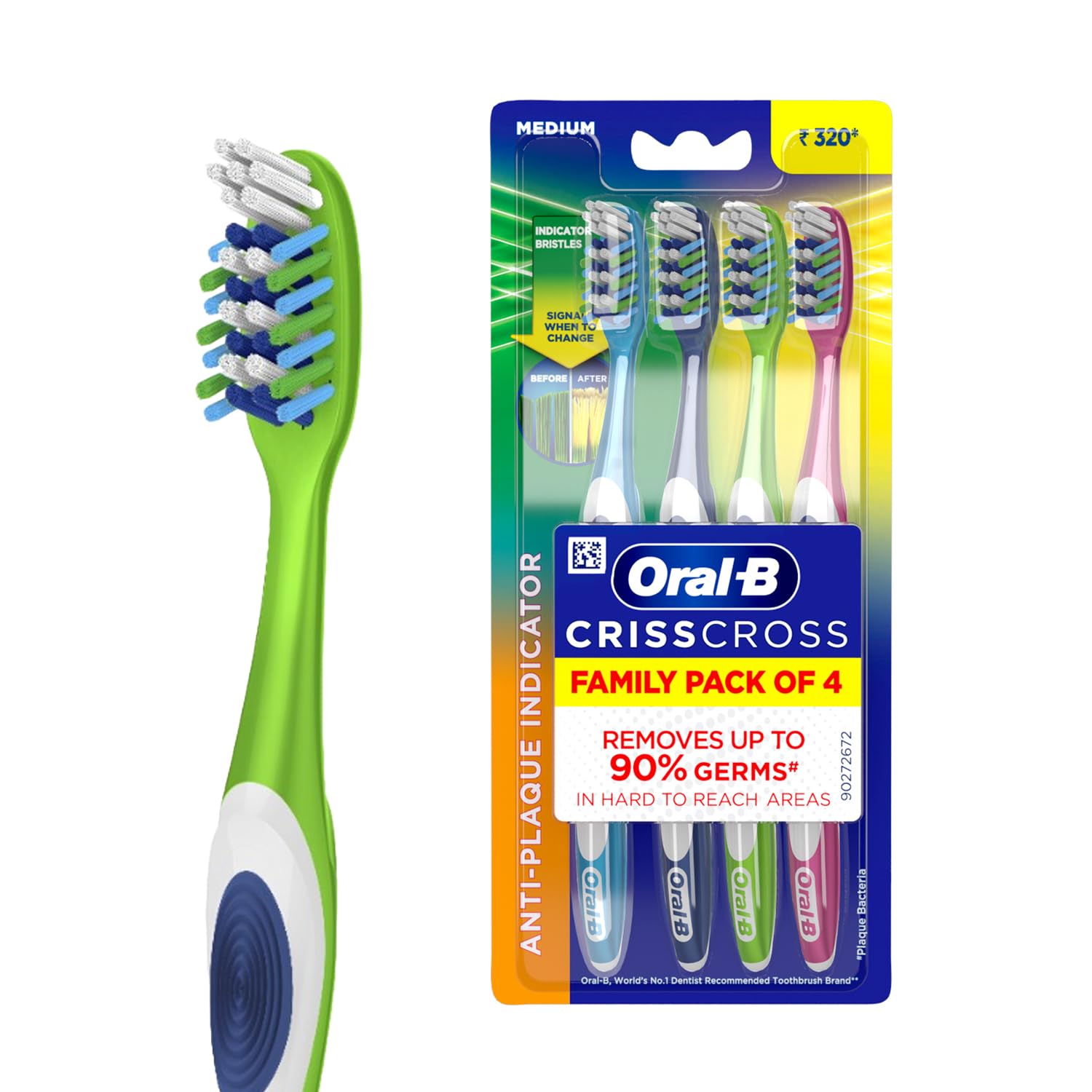 Oral B Criss Cross Clean Tooth Brush