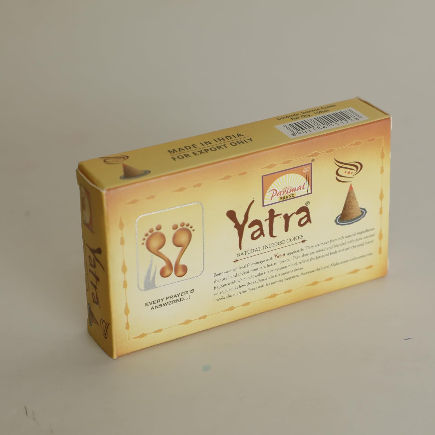 Parimal Yatra Natural Incense  Dhoop Cone 10Nos