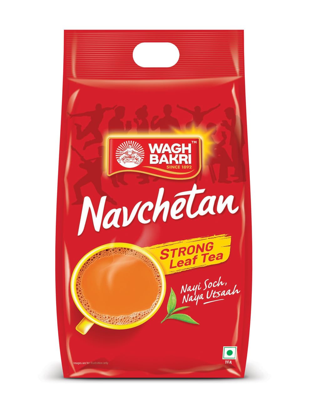Wagh Bakri Navchetan Leaf Tea 1 Kgs Rest Of India